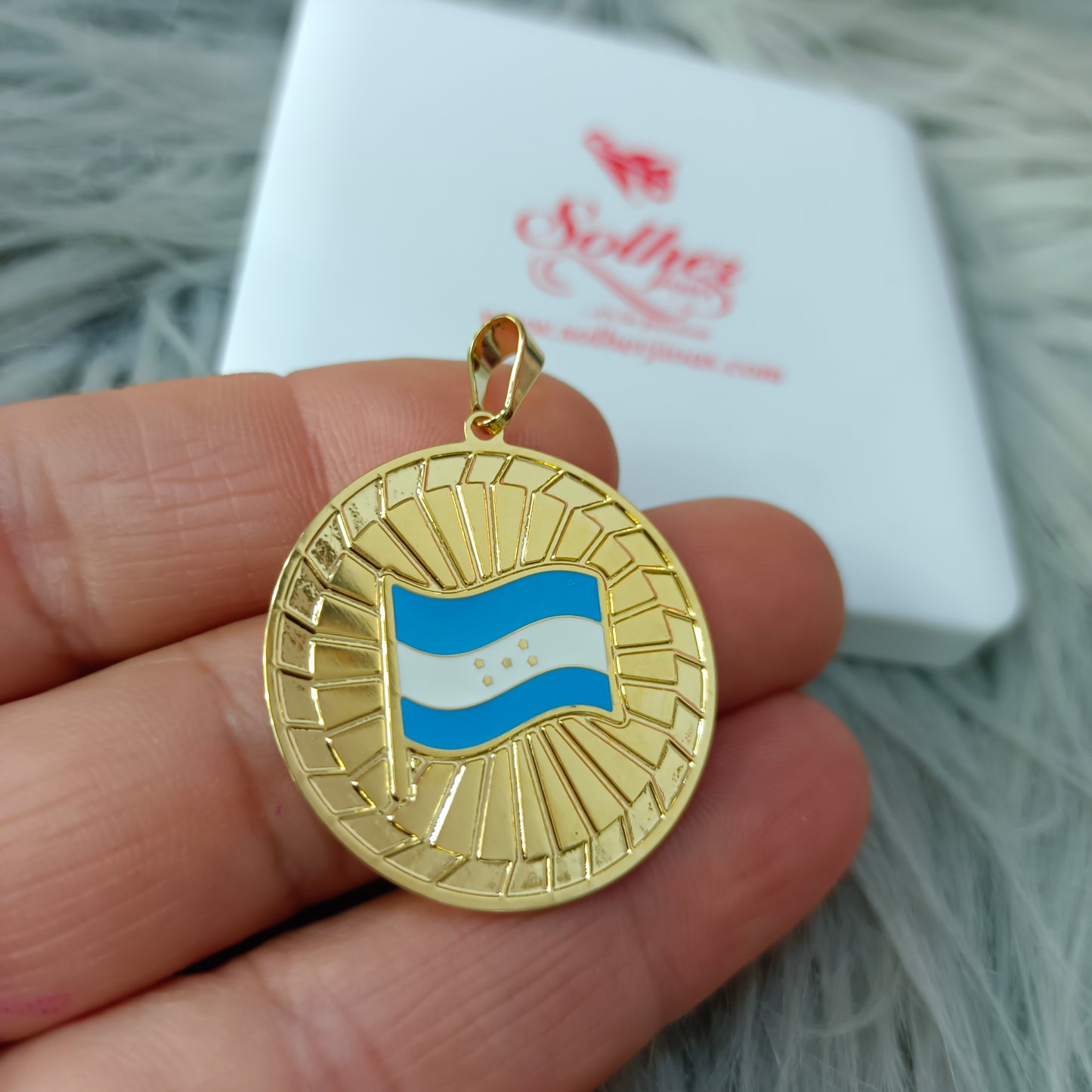 Colgante Medalla 🏅 Honduras  L Gold