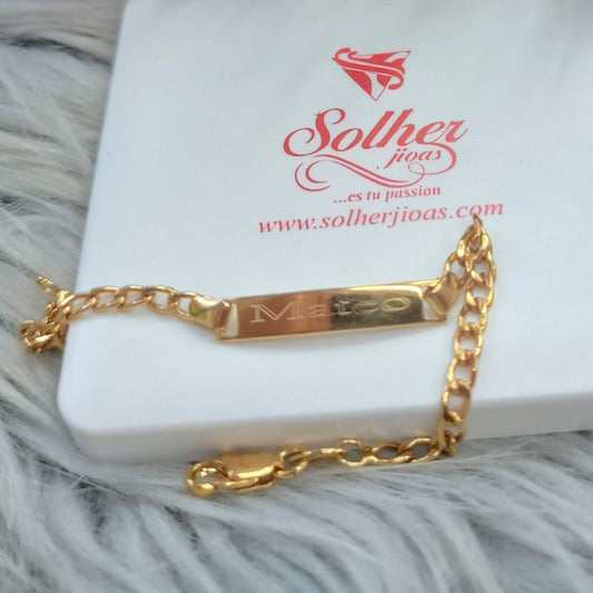Pulsera personalizado Gold.