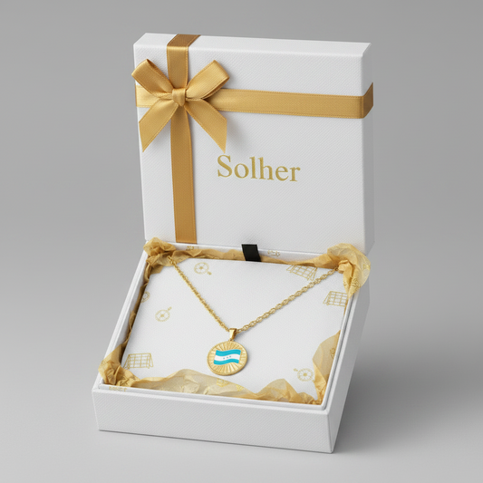 Cadena con Colgante Medalla M Gold H .