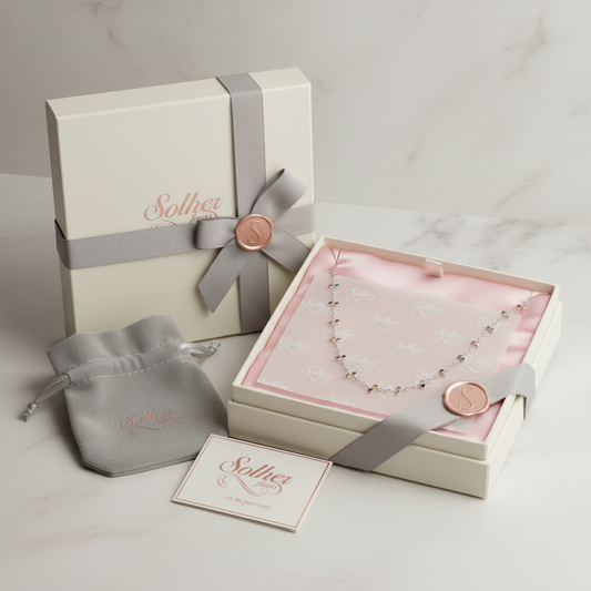 Gargantilla Lirios Arcoiris Silver