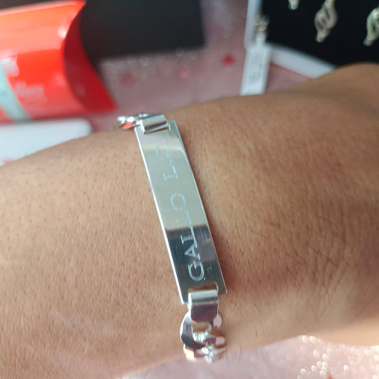 Pulsera personalizada 100% Plata