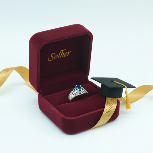 Anillo 🎓 graduación  para niño Silver