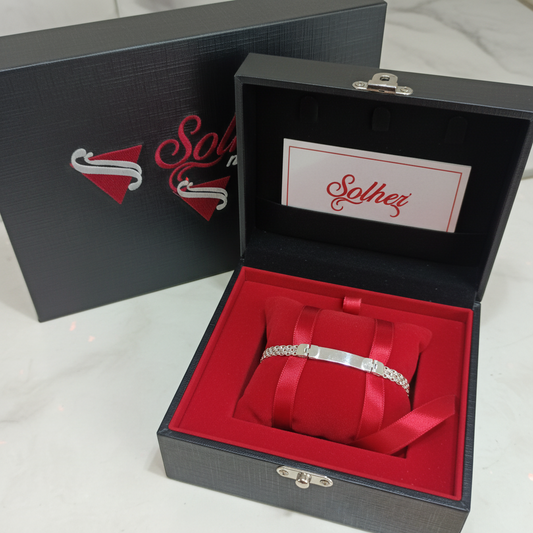 Pulsera para Personalizar Plata Tejido Chino.