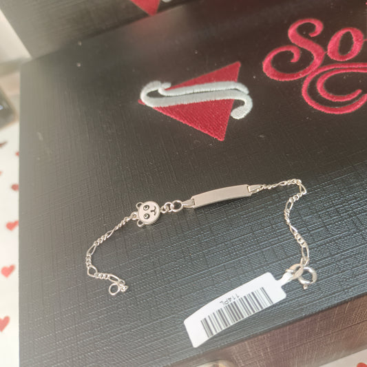 Pulseras personalizadas plata para Niños