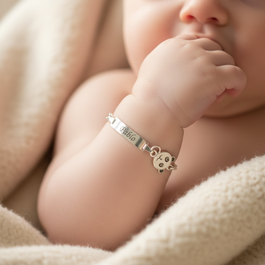Pulseras personalizadas plata para Niños