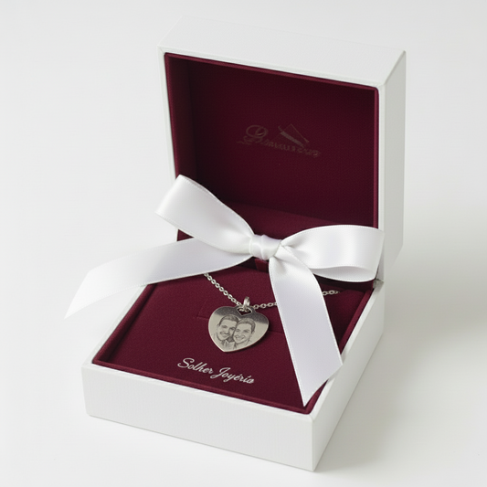 Colgante placa para personalizado plata