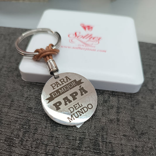 Llavero Para El mejor papá del Mundo.