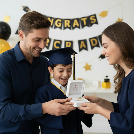 Anillo Graduación 🎓 para Niño  Gold