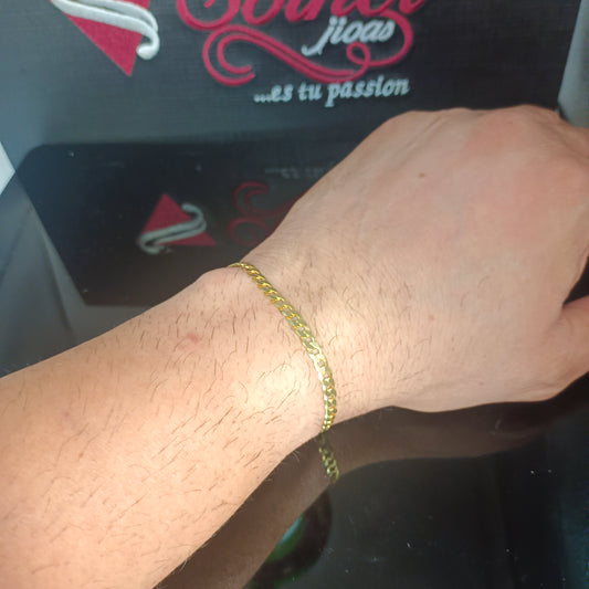 Pulsera Tejido Cubano  Silver and Gold.