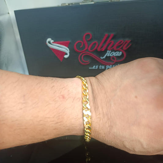 Pulsera  Tejido Cubano Silver and Gold. Gracias. 9