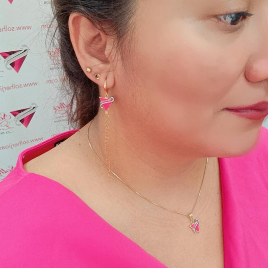 Conjunto Solher GOLD Fuscia