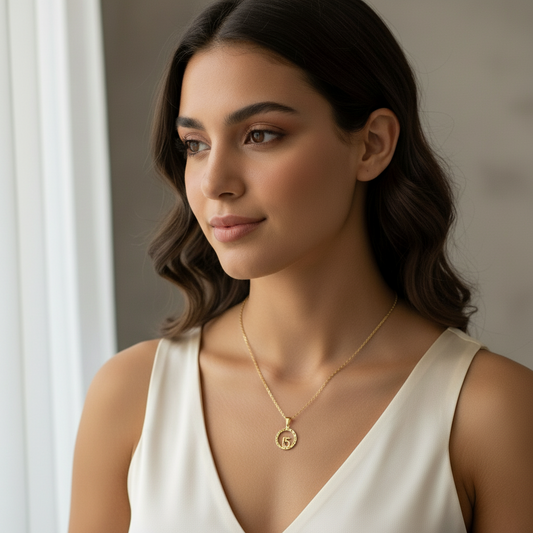 Cadena con Colgante  Quince  Aro Gold. (