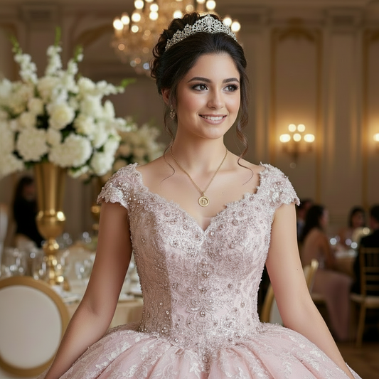 Cadena con Colgante  Quince  Aro Gold-