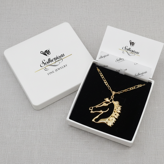 Cadena Con Colgante Cabeza Caballo .