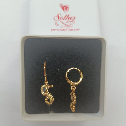 Pendientes Caballo de Mar Gold.