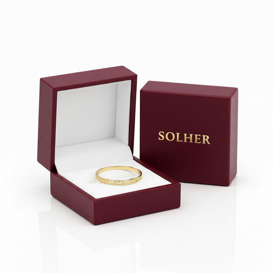 Sortija greca 100%   en Oro de 18 Kl.