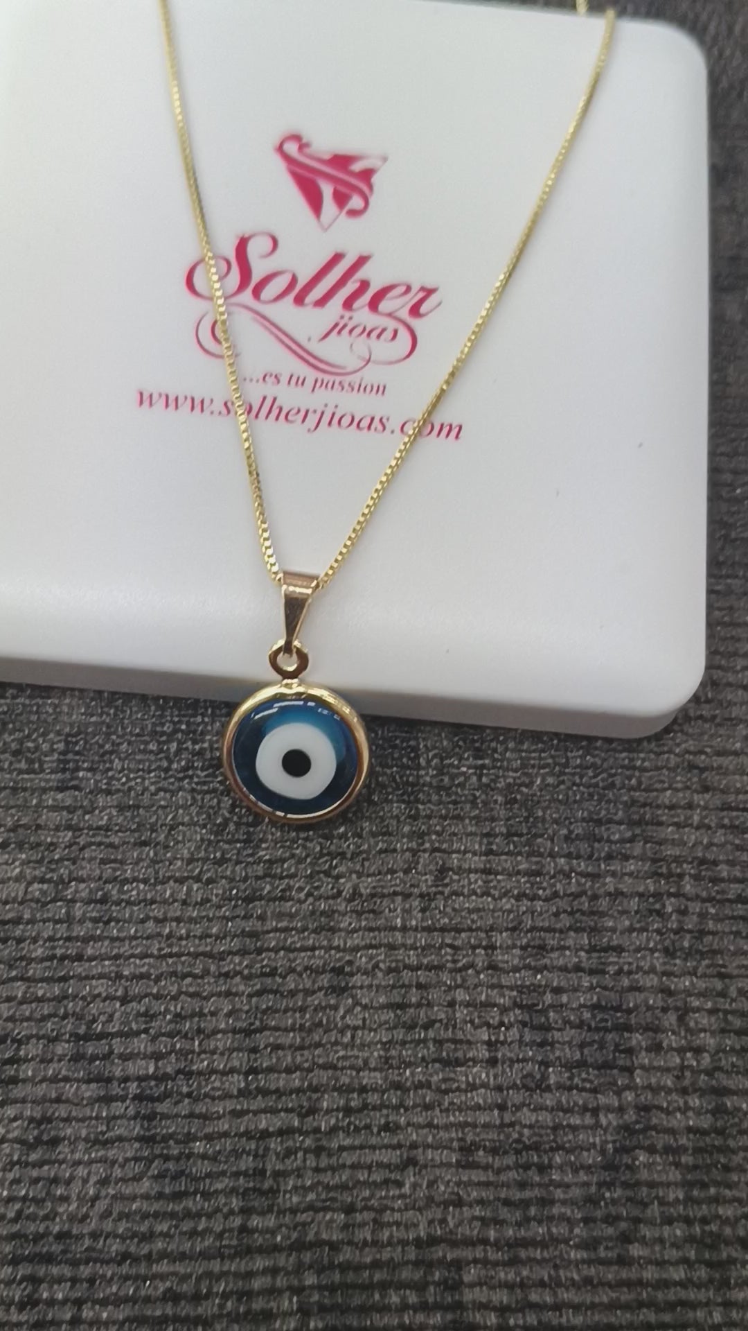 Gargantilla con colgante Ojo Turco Gold