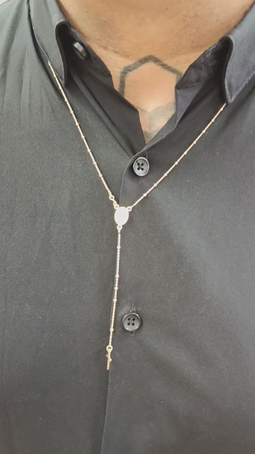 Rosario 2 mm Silver and Gold 60cm