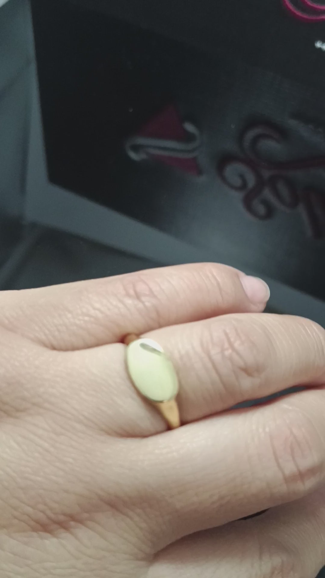 ANILLO PLATA 925 SELLO OVALADO APAISADO