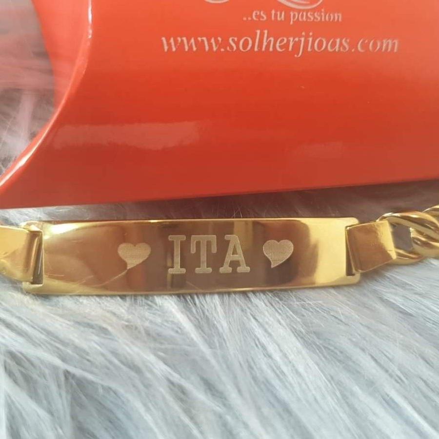 Pulsera Unisex para Adulto Personalizable Gold.