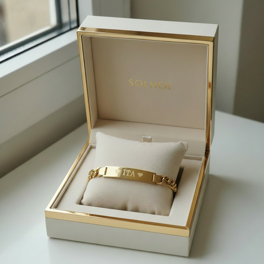 Pulsera Unisex para Adulto Personalizable Gold.