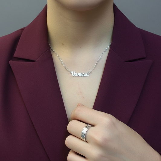 Gargantilla Personalizado Nombre o Frase y Números.