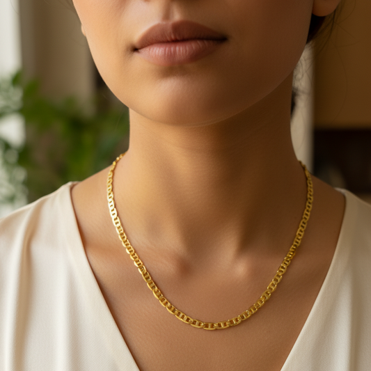 cadena  ancla 100%  Oro de 18 kt.