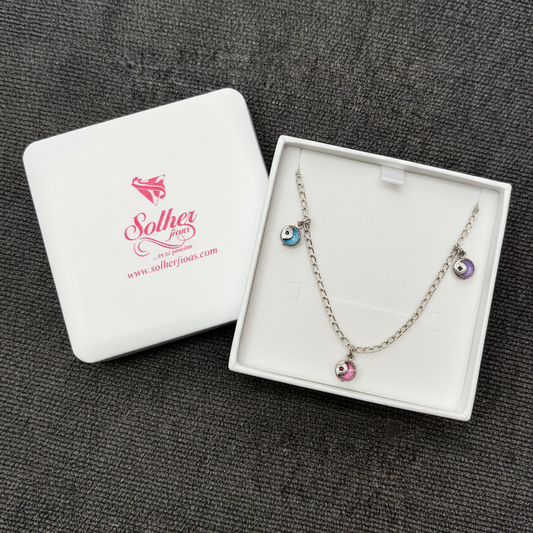 Tobillera Tres Lunas Silver