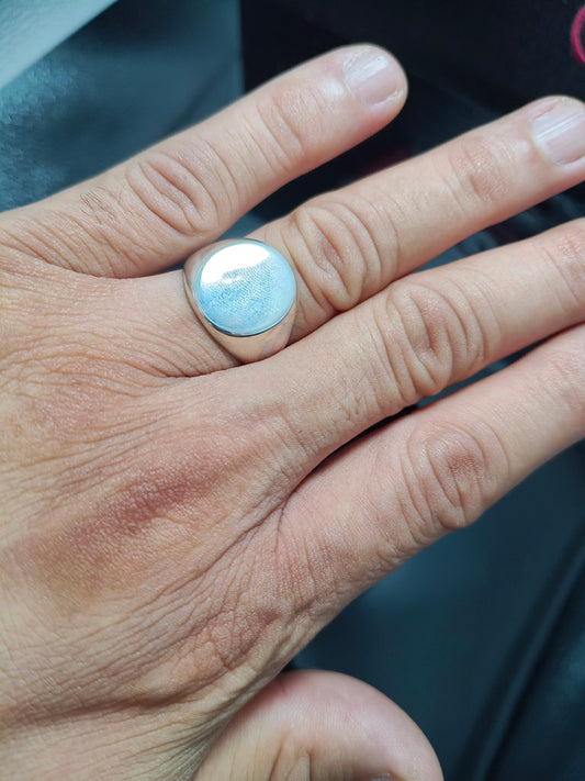 ANILLO PLATA 925 SELLO OVALADO