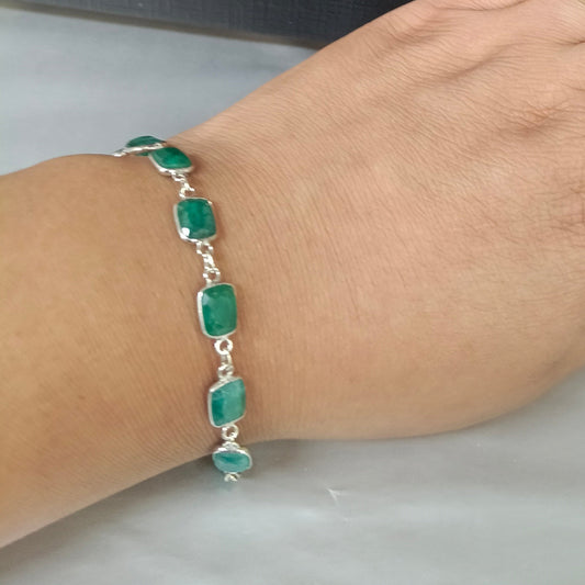 Pulsera Jade 💚 Verde Silver.