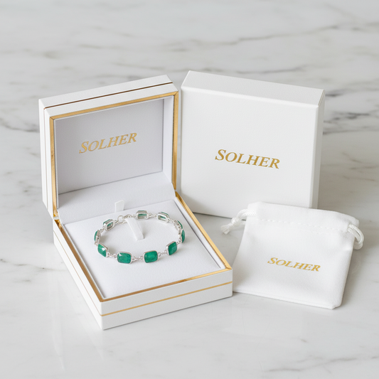 Pulsera Jade 💚 Verde Silver.