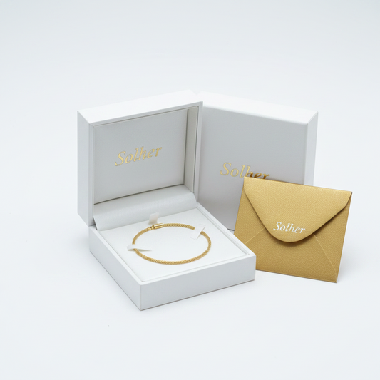 Pulsera Tejido Trigo Gold