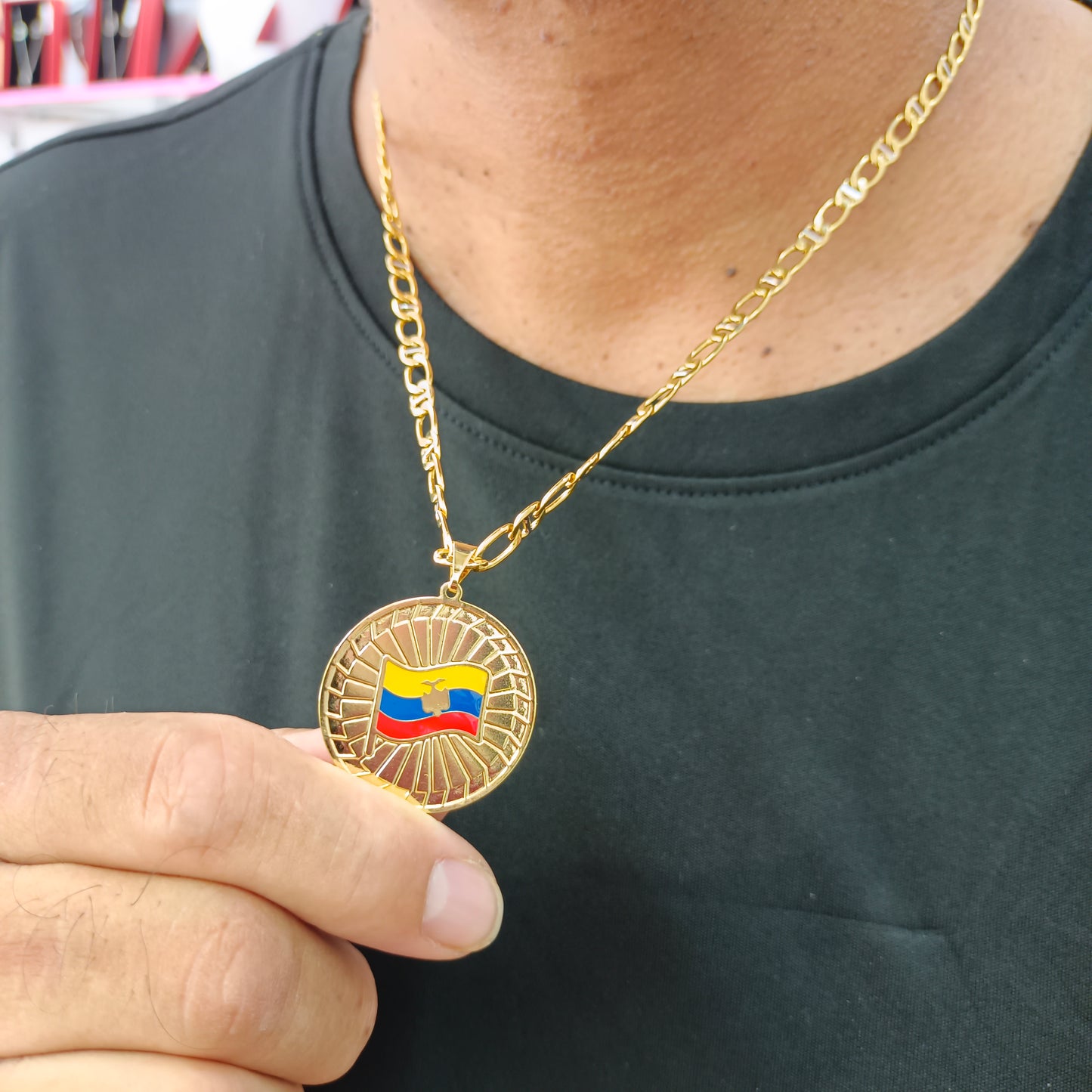 Cadena con Medalla L🏅 Ecuador 🇪🇨