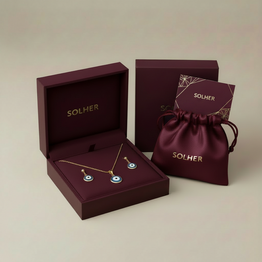 Conjunto  OJO TURCO Gold .