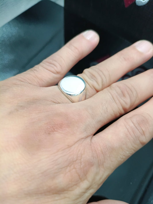 ANILLO PLATA 925 SELLO OVALADO