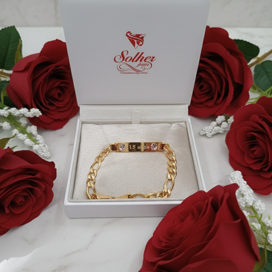 Pulsera 15 años gold (