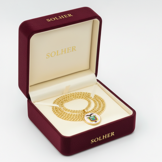 Cadena ⛓️ Colgante de Escudo 🇪🇨. T. S