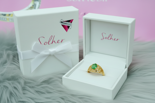 Anillo circón Peridot Gold.