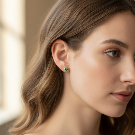 Pendientes Circón Peridot.