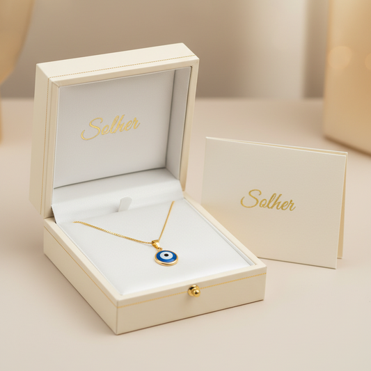 Gargantilla con colgante Ojo Turco Gold