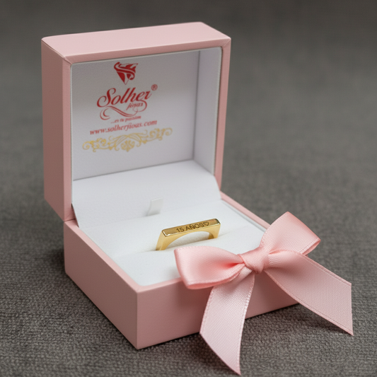 Anillo 15 años Unisex  Gold.