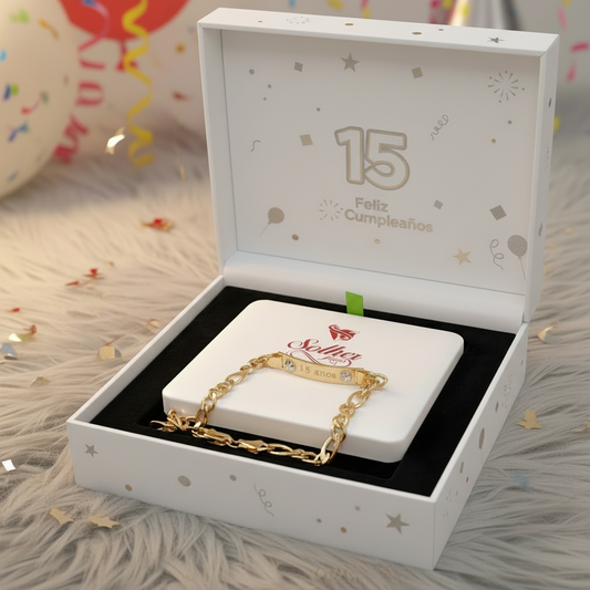 Pulsera 15 años gold