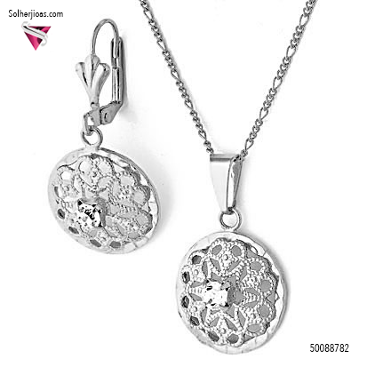 Conjunto Esencia Flor Plata