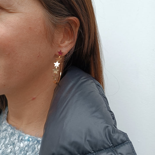 Argollas  Estrella Gold Soy visionaria